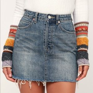 Free People denim skirt, NWT